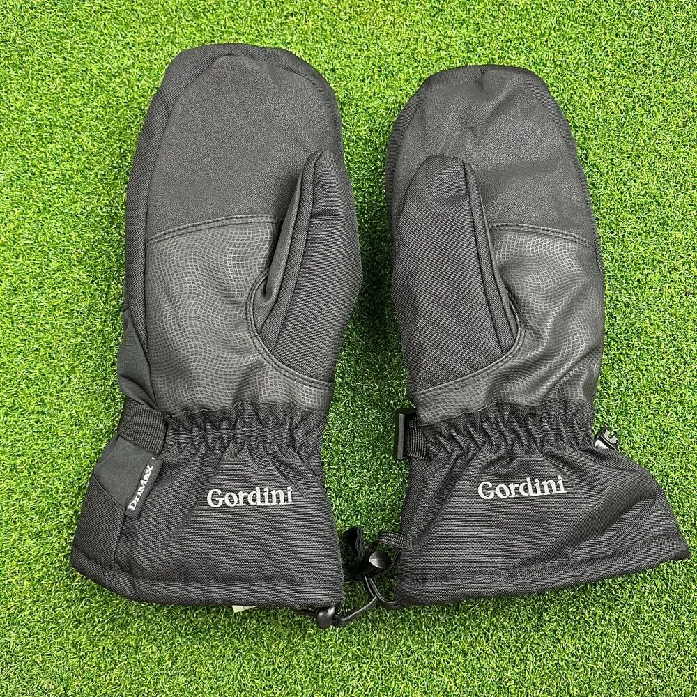 Gordini Womens Black AquaBloc Down Gauntlet Mittens Sz M